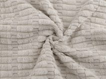 Dekorační látka s 3D plyšovou strukturou METRÁŽ