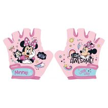 Cyklo rukavice Minnie pink 70% polyester, 30% elastan, UNI 5 odpovídá 3 - 9 let