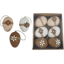 Velikonoční vajíčka, 6 ks X5611 - 6 cm