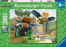 RAVENSBURGER Puzzle XXL Minecraft Dobrodružství 200 dílků 49x36cm