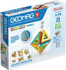 GEOMAG Supercolor Panels 35 dílků Eko magnetická STAVEBNICE