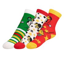 Ponožky dětské Minnie- sada 3 páry - 27-30 červená