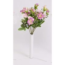 kytice z mini planých růží, 29 cm, sv fialová - 29 cm
