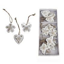 Jarní dekorace k zavěšení, 12 ks K4108 - 4,5 cm