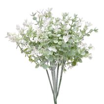 Umělý mini eukalyptus - zelenobílá 22 cm