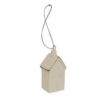 Dekorační domeček X4183 - 3.4 x 3 x 6.3 cm
