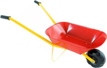 Kolečko červené 75x30x40cm dětská kovová zahradní kolečka v sáčku