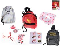 Mini batůžek Rainbow High fashion set s přívěsky a samolepkami 3 druhy