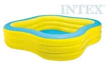 INTEX Bazén nafukovací rodinný 229x229cm žluto-modrý na vodu 57495