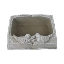 Cementový obal k osázení kniha X8258/1 - 20.5x14.5x7cm