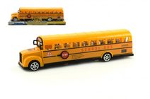 Autobus školní plast 30cm na setrvačník v blistru