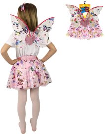 KARNEVAL Šaty Motýl tutu sukýnka set s doplňky 3-7 let (104-146cm) *KOSTÝM*