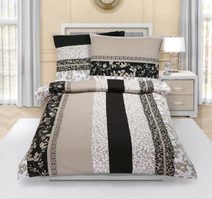 Povlečení krepové Hnědá,Béžová 80/930