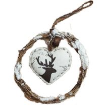 Vánoční věneček se srdíčkem