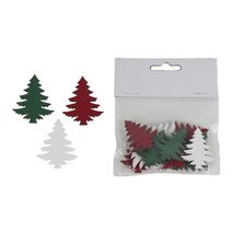 Dekorační stromeček, 12 ks D5764 - 3 x 0,2 x 3,5 cm