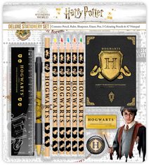 Školní set Deluxe Harry Potter Bradavice psací potřeby s doplňky 11ks