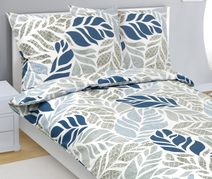 Povlečení bavlněné Modrá,Béžová 90/566