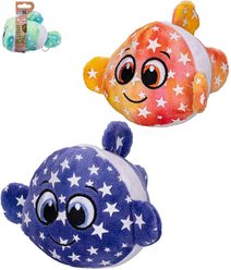 PLYŠ Ryba na natažení vibrující svítící ve tmě hvězdičky 3 barvy