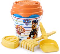Pískový set kyblík s formičkou a nástroji Tlapková Patrola sada na písek 5ks