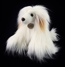 PLYŠ Pes čínský chocholatý 30cm Eco-Friendly *PLYŠOVÉ HRAČKY*