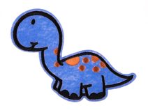 Záplata nažehlovací dinosaurus velký 11,5x4,5cm 9
