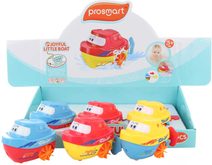 Baby lodička do vany s obličejem natahovací 10cm do vody 3 barvy plast