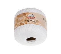 Příze Violka Bílá 100 50g / 285 m