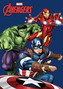 Fleece deka Avengers team Polyester, 100/140 cm