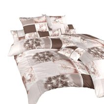 Povlečení bavlna Pampelišky 3D hnědé 240x220, 2x70x90 cm