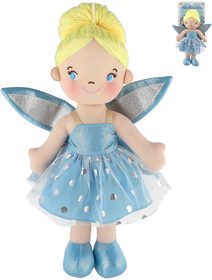 Panenka soft hadrová víla Pomněnka 40cm látková měkké tělo s křídly