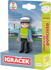 EFKO IGRÁČEK Dopravní policista povolání set figurka kloubová s doplňky