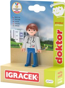 EFKO IGRÁČEK Doktor povolání set figurka kloubová s doplňky