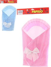 Zavinovačka pro panenku miminko 60x60cm s mašlí 2 druhy v sáčku