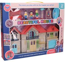 Set domeček 40cm s doplňky a efekty na baterie