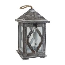 Dřevěná lucerna D7084 - 25.5 cm