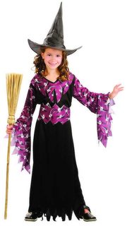 Karnevalový kostým Čarodějka vel. M (120-130cm) 5-9 let