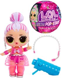L.O.L. Surprise! Panenka Neon Pop Star TV s překvapením různé druhy v kouli