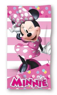 Osuška Minnie proužky Bavlna - Froté, 70/140 cm