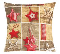 Povláček bavlněný - vánoce Hnědá,Červená 90/CH12 40x40 cm