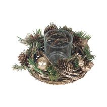 Svícen na 1 svíčku P1189 - dia 16 x 9.5 cm