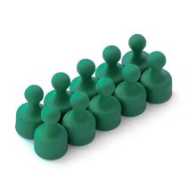 Magnetické figurky M4 zelené, 10 ks, 12 × 20 mm