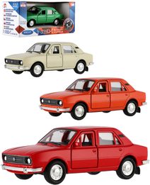 WELLY Auto model Škoda 105L kov 11cm volný chod 1:34-9 4 barvy