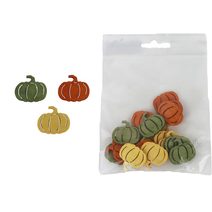 Dekorační dýně, 18 ks D7434 - 2.5 × 2.5 × 0.3 cm