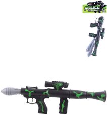 Raketomet dětská zbraň se zaměřovačem set se 3 raketami v sáčku