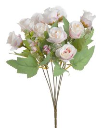 Kytice mini růžiček - krémově růžová