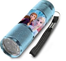 Dětská hliníková LED baterka Ledové Království Anna a Elsa Hliník, Plast, 9x2,5 cm