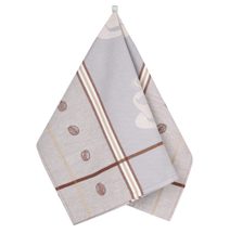 Kuchyňská utěrka 1 ks Hnědá,Šedá 159B 50x70 cm