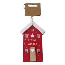 Domeček k zavěšení D7188-08 - 7×12×1.5 cm