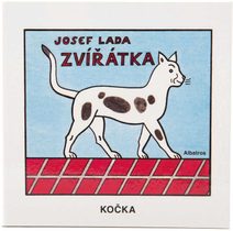 Knížka Josef Lada Zvířátka dětské obrázkové leporelo 16x15cm