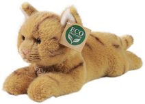 PLYŠ Kočka hnědá ležící 20cm mourovatá Eco-Friendly *PLYŠOVÉ HRAČKY*